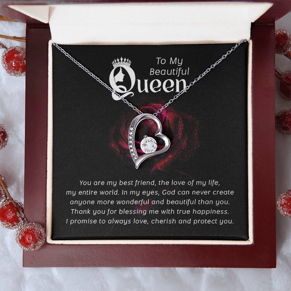 To my beautiful queen-You are my best friend Forever Love Necklace