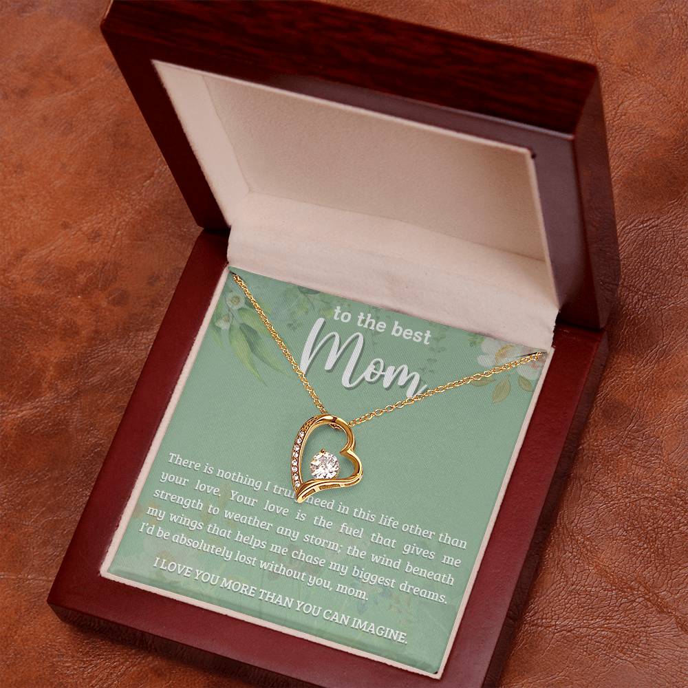 To the BEST Mom~ Perfect daughter mother gift ~ Give her the gift that shows just how much she means to you!  necklace