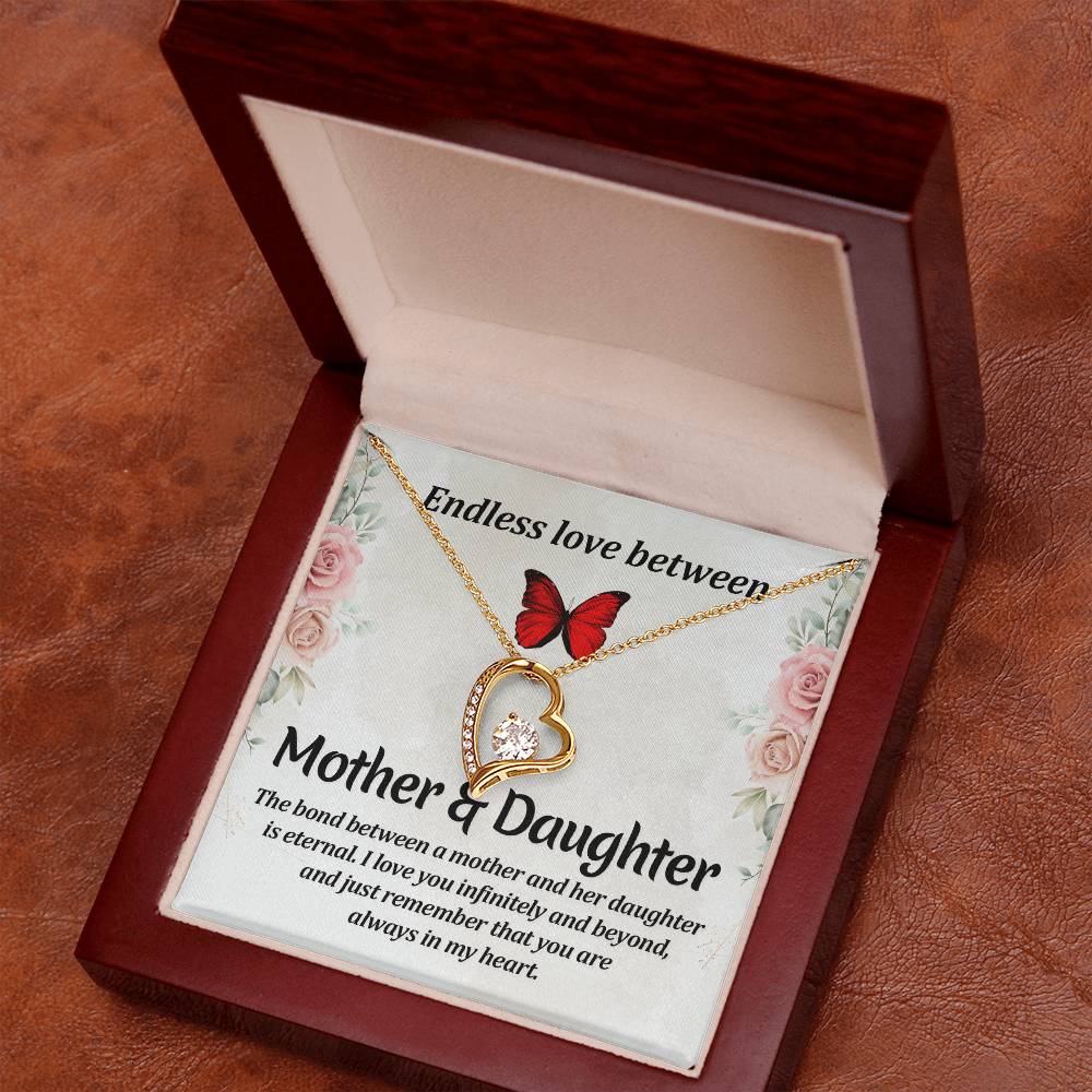 Endless love between mother and daughter Forever Love Necklace