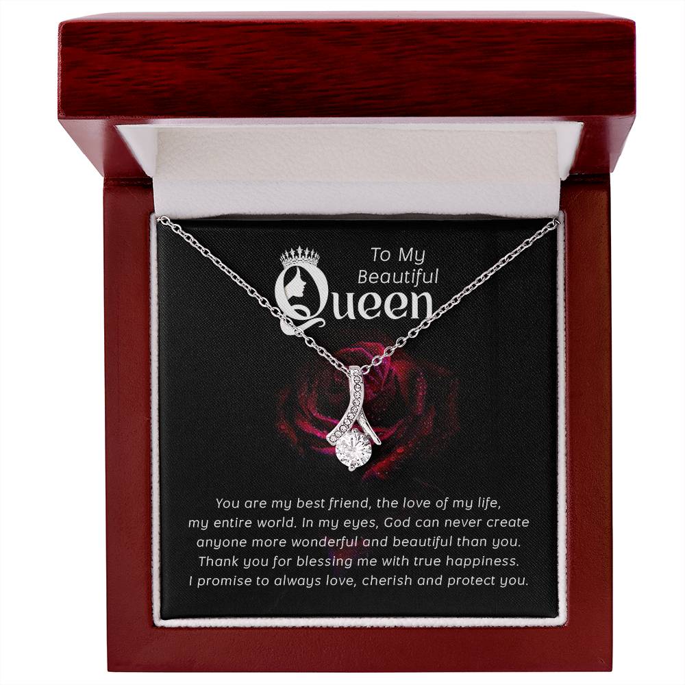 To my Queen ~  Alluring Beauty Necklace - Perfect gift for her, wife, girlfriend