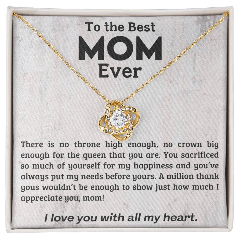 Love Knot Necklace Gift for mom