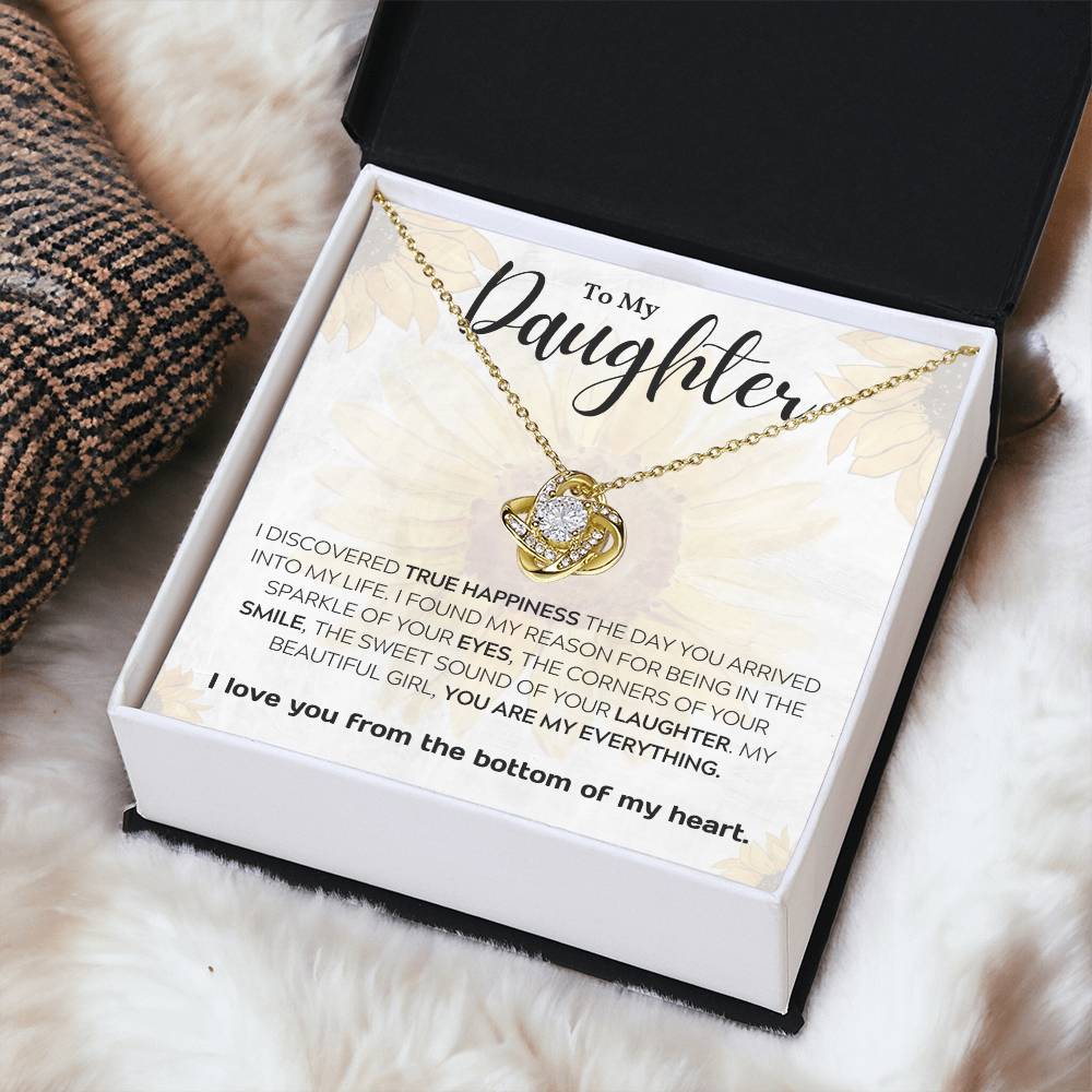 To My Daughter ~ Perfect daddy daughter gift ~ Give her the gift that shows just how much she means to you! Daddy daughter necklace