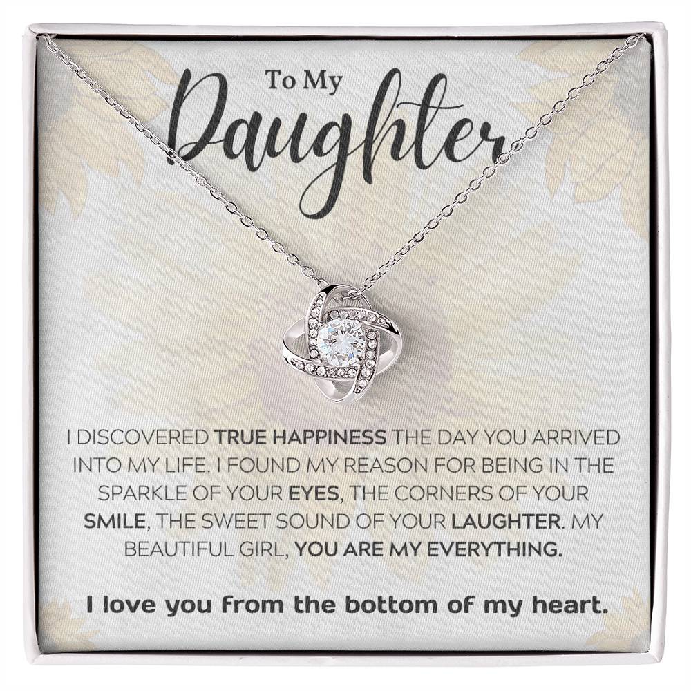 To My Daughter ~ Perfect daddy daughter gift ~ Give her the gift that shows just how much she means to you! Daddy daughter necklace