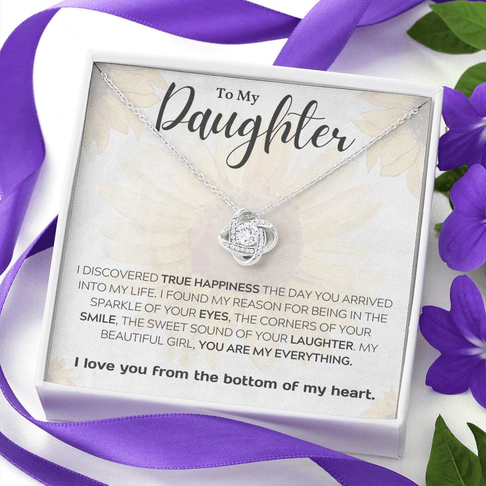 To My Daughter ~ Perfect daddy daughter gift ~ Give her the gift that shows just how much she means to you! Daddy daughter necklace