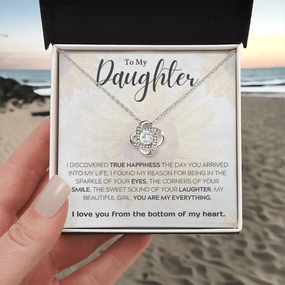 To My Daughter ~ Perfect daddy daughter gift ~ Give her the gift that shows just how much she means to you! Daddy daughter necklace