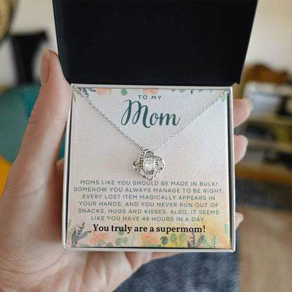 Love Knot Necklace Gift for mom