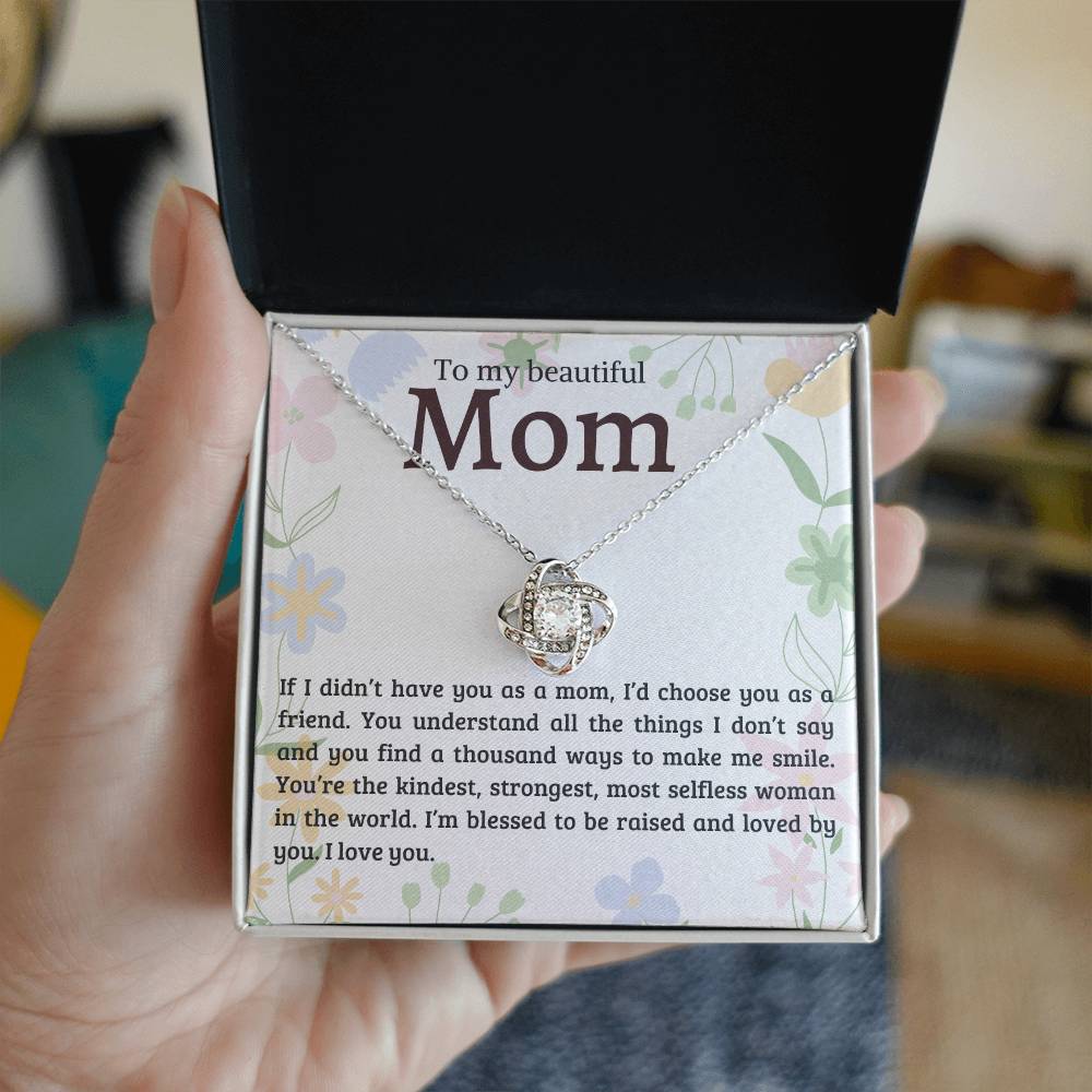 Love Knot Necklace Gift for mom