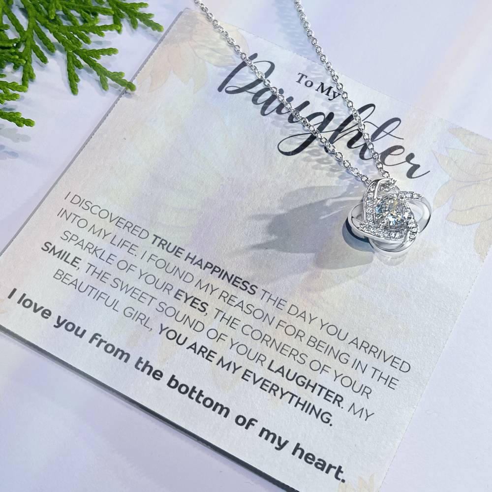 To My Daughter ~ Perfect daddy daughter gift ~ Give her the gift that shows just how much she means to you! Daddy daughter necklace