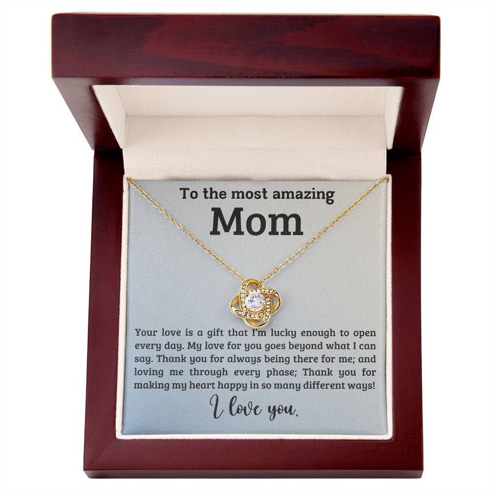 Love Knot Necklace Gift for mom