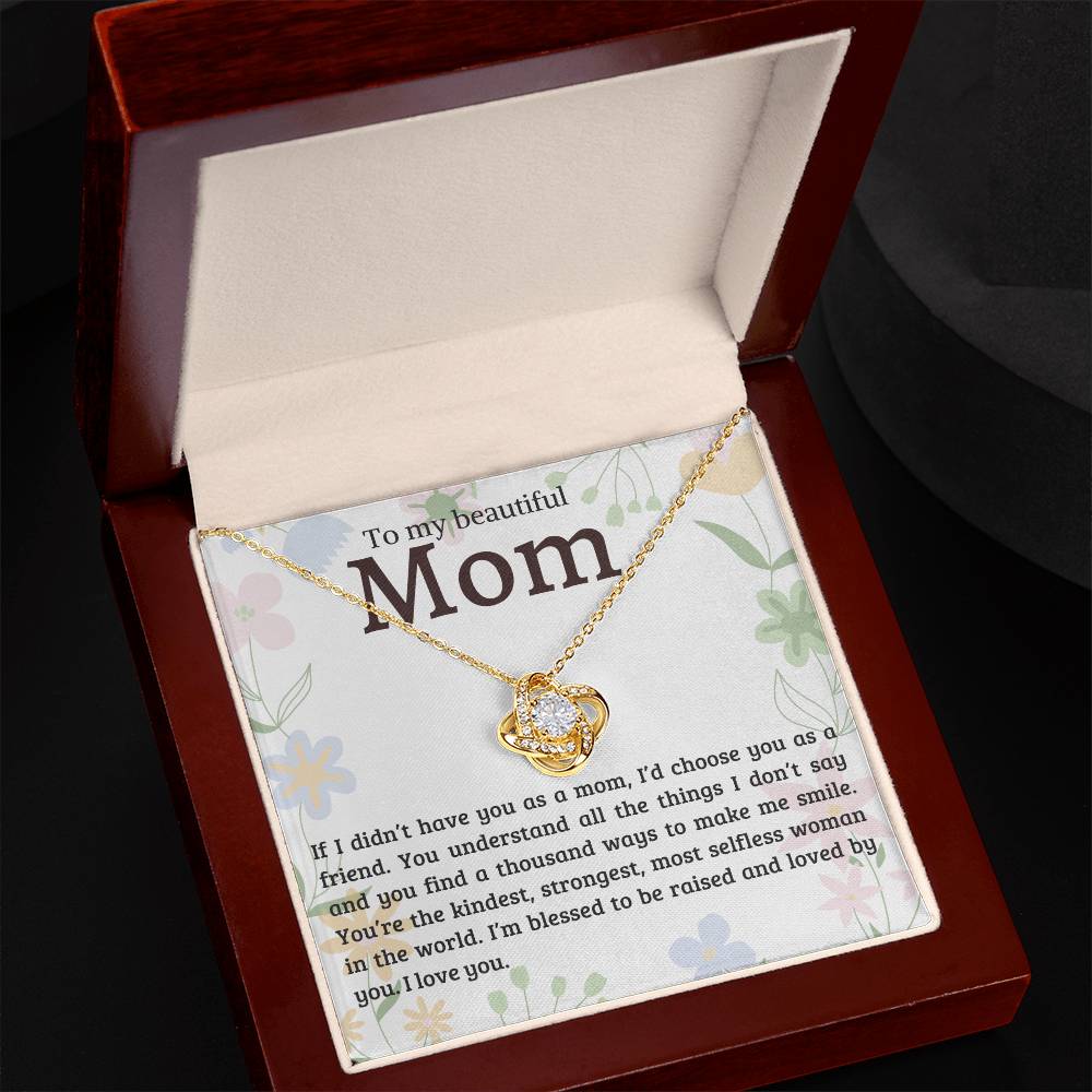 Love Knot Necklace Gift for mom