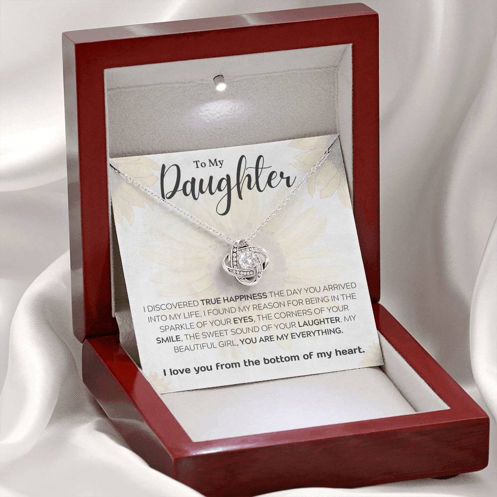 To My Daughter ~ Perfect daddy daughter gift ~ Give her the gift that shows just how much she means to you! Daddy daughter necklace