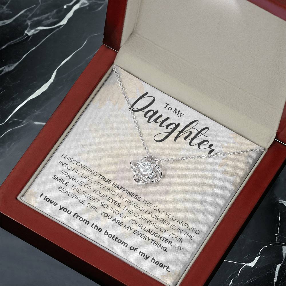 To My Daughter ~ Perfect daddy daughter gift ~ Give her the gift that shows just how much she means to you! Daddy daughter necklace