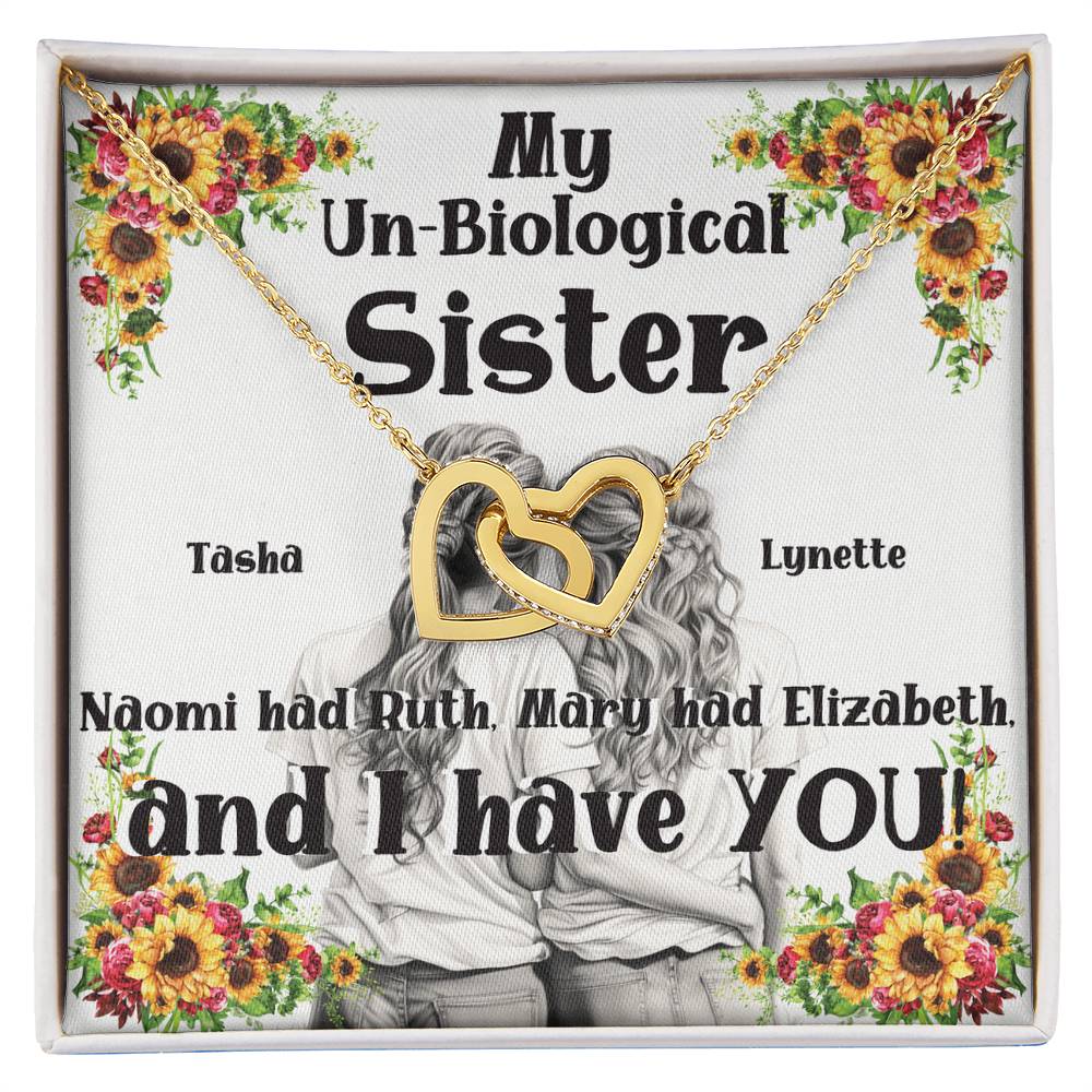 My Un-Biological Sister Double Heart Necklace! 2