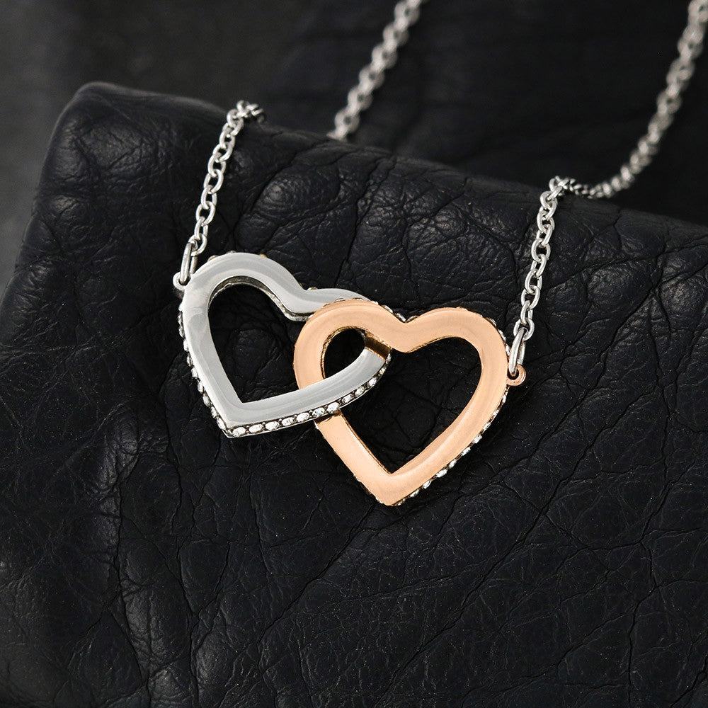 My Un-Biological Sister Double Heart Necklace! Personalized Double Heart Necklace