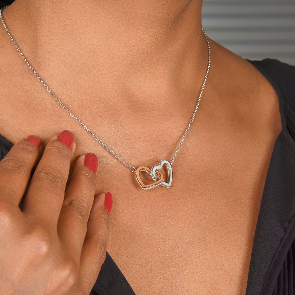 My Un-Biological Sister Double Heart Necklace! Personalized Double Heart Necklace