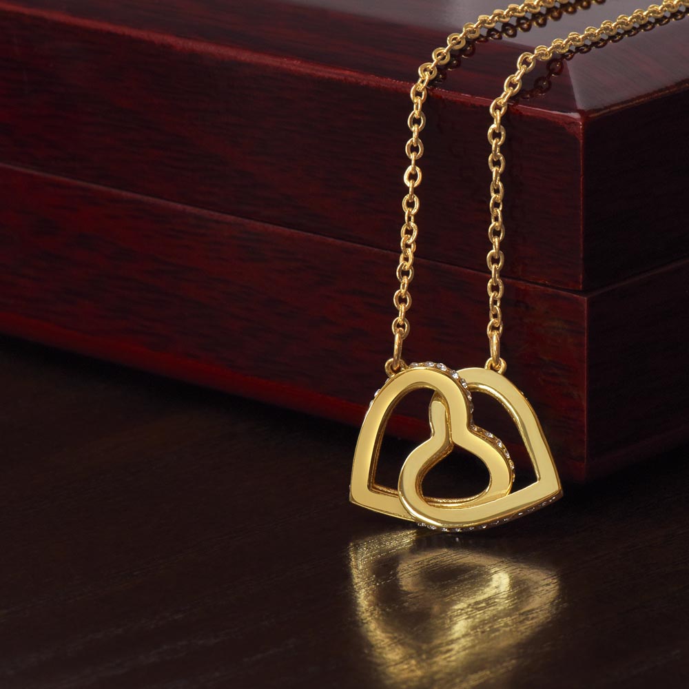 My Un-Biological Sister Double Heart Necklace! Personalized Double Heart Necklace