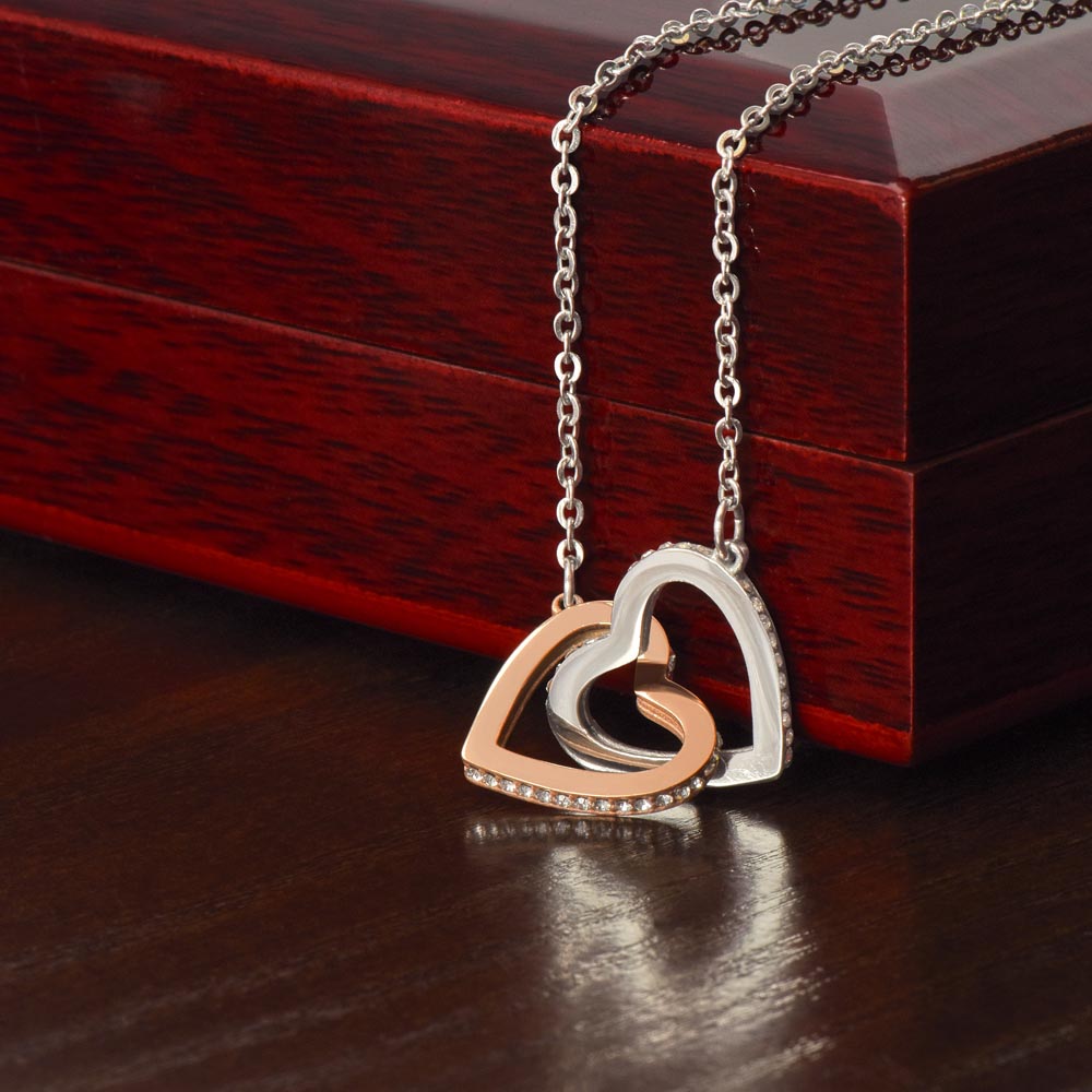 My Un-Biological Sister Double Heart Necklace! Personalized Double Heart Necklace