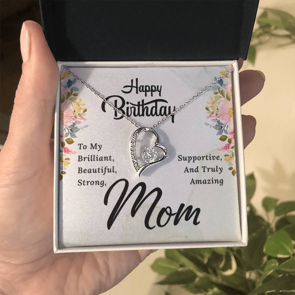 Happy Birthday Mom. Forever Love Necklace