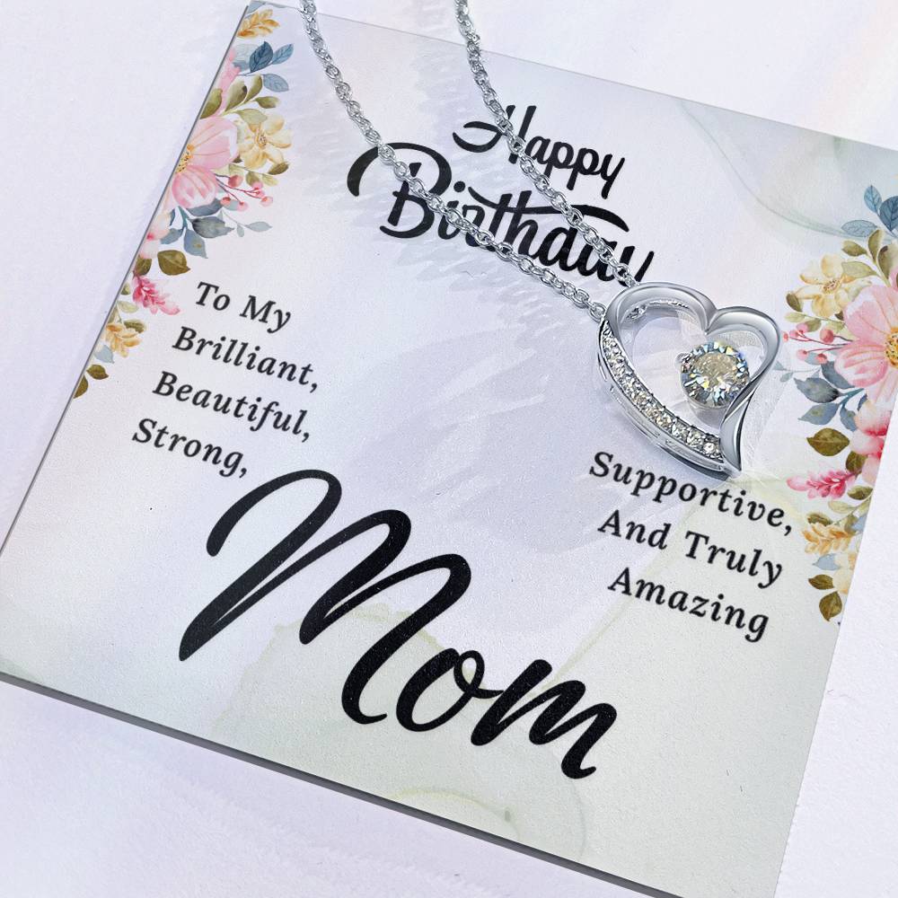 Happy Birthday Mom. Forever Love Necklace