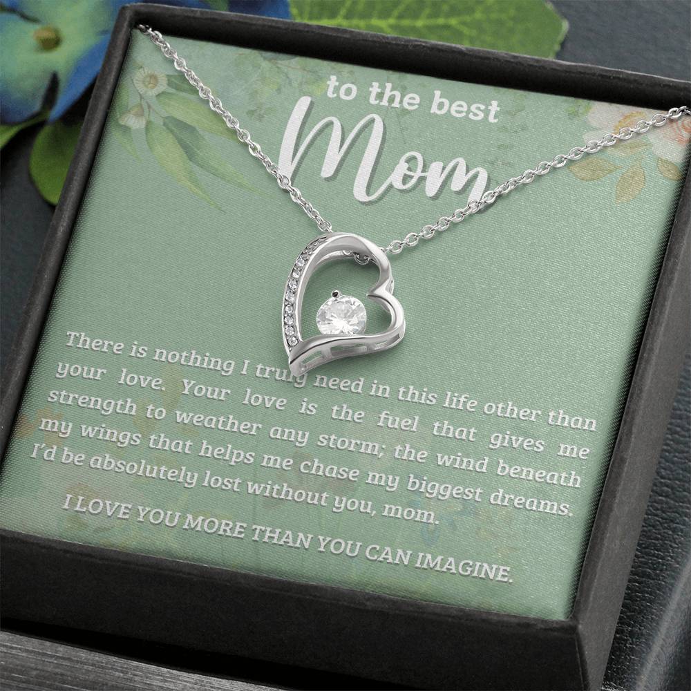 To the BEST Mom~ Perfect daughter mother gift ~ Give her the gift that shows just how much she means to you!  necklace