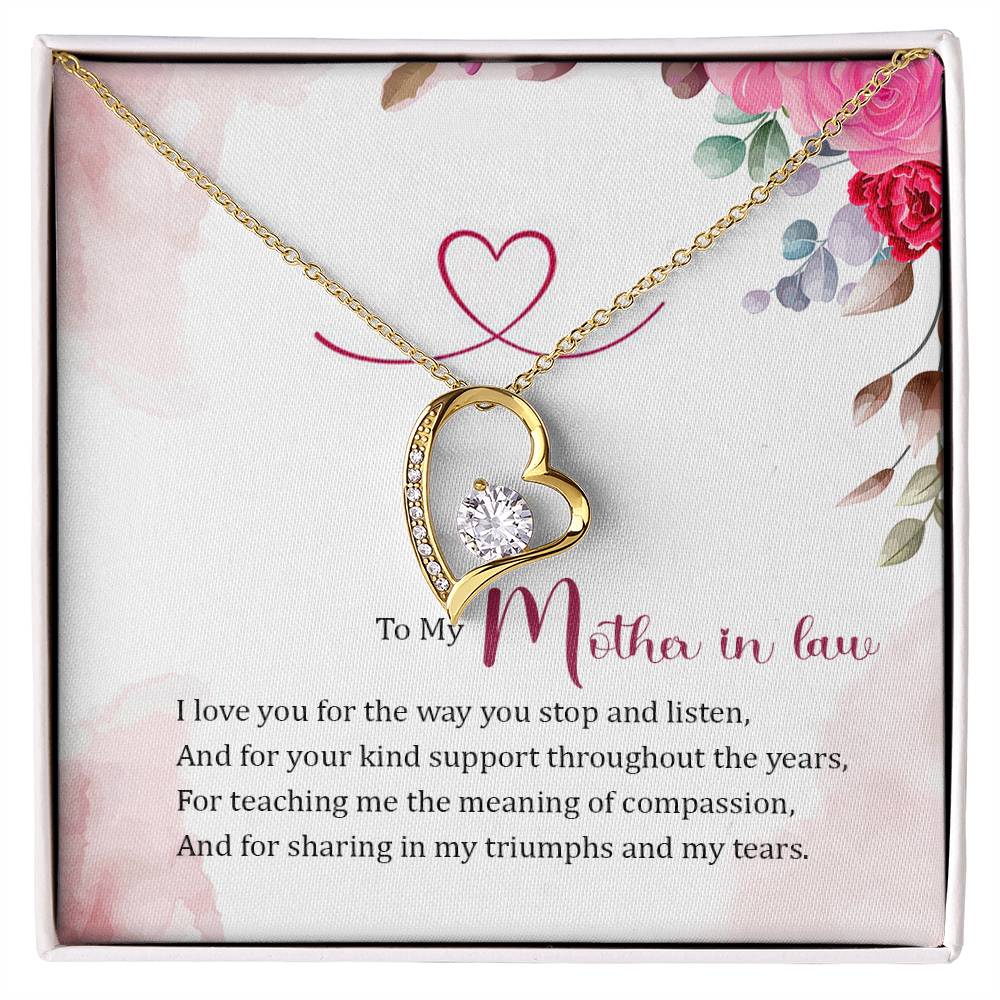 To my Mother in Law Forever Love Necklace