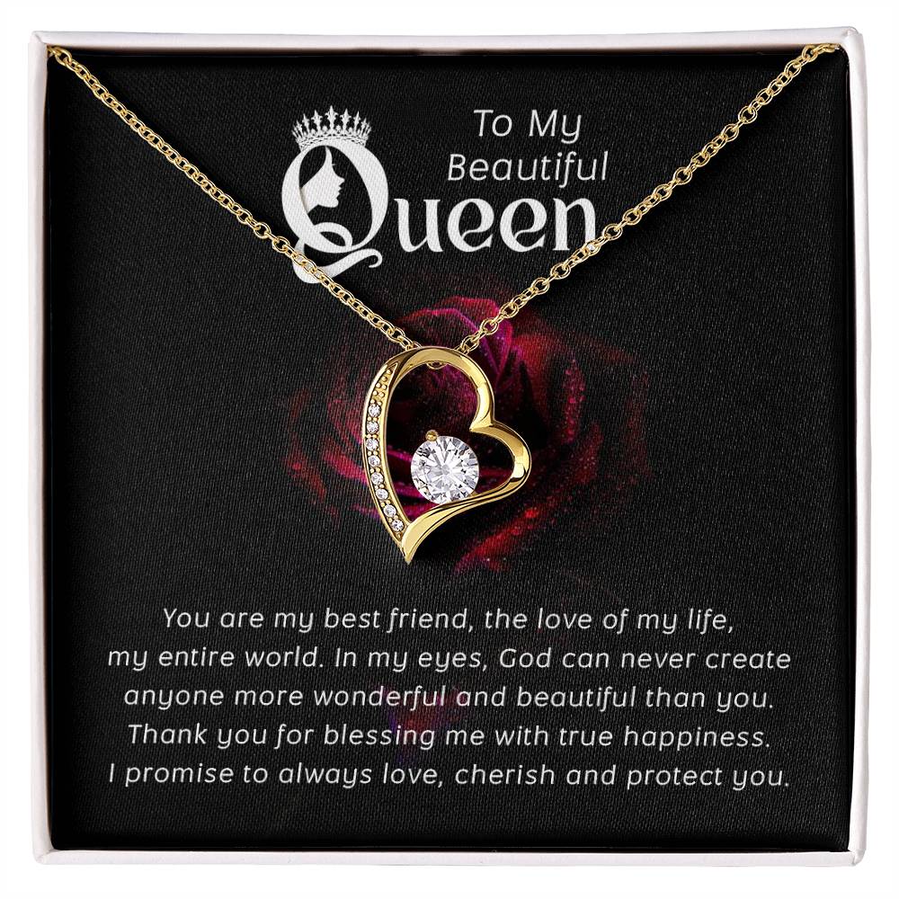 To my beautiful queen-You are my best friend Forever Love Necklace