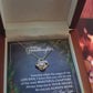 To my Grand Daughter on Christmas~ I love you so much ~ Love Knot Necklace Granddaughter