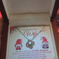 To my Wife on Christmas~ My life changed when i met you ~ Love Knot Necklace